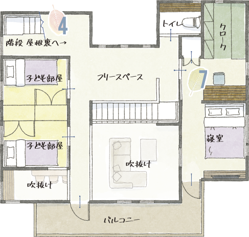 2F間取り図